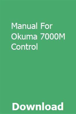 okuma manuals online